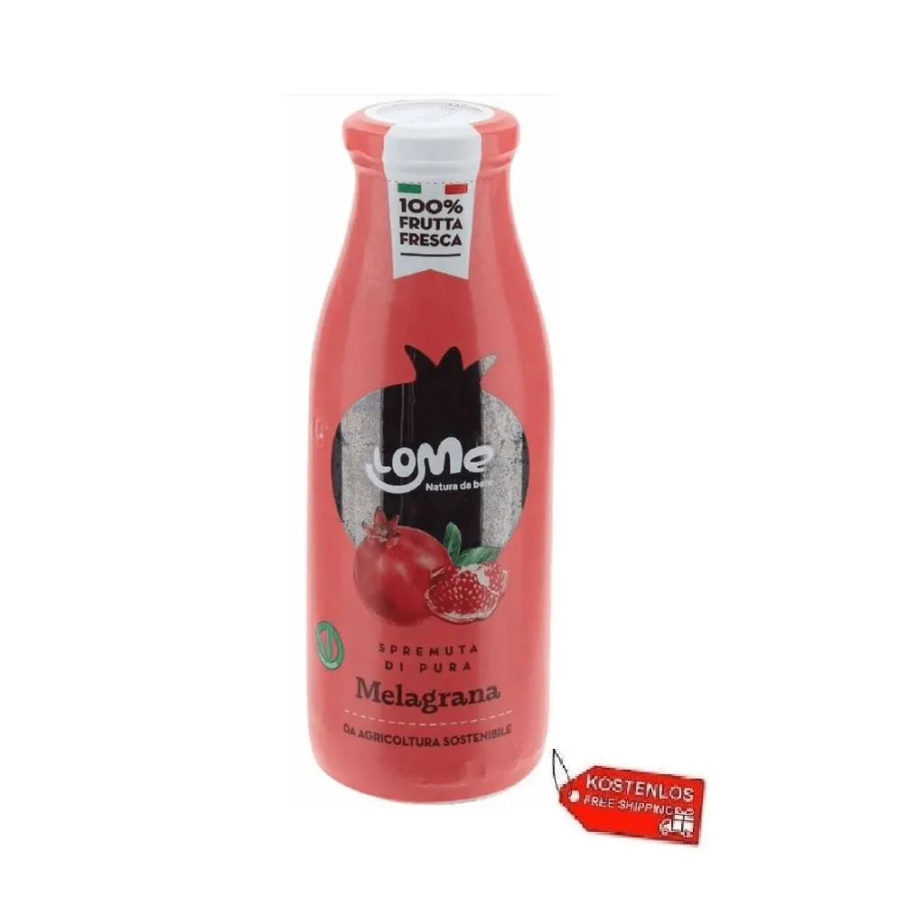 12x Lome spremuta di  melagrana Granatapfelsaft im Glas 500 ml
