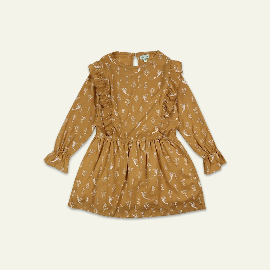 Brown Fairy Print Dress