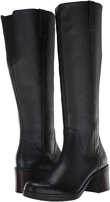 Clarks Collection Medium Calf Leather Boots - Hollis Moon! Black, Sz 7.5! Retails $220 