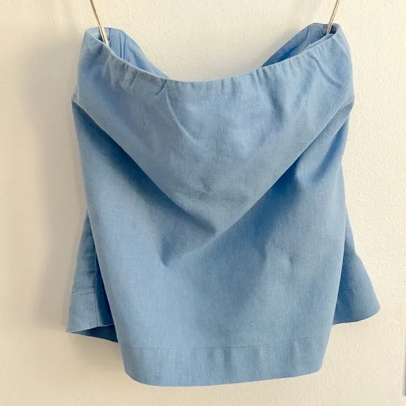 Free People Gotta Have It Cotton Linen Set Coord Shorts Tube Top NWOT