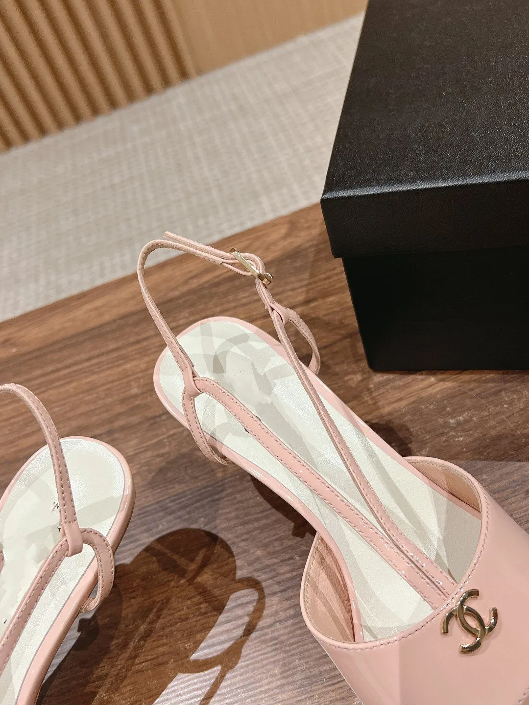 high heel 70 sandals pink white patent calfskin