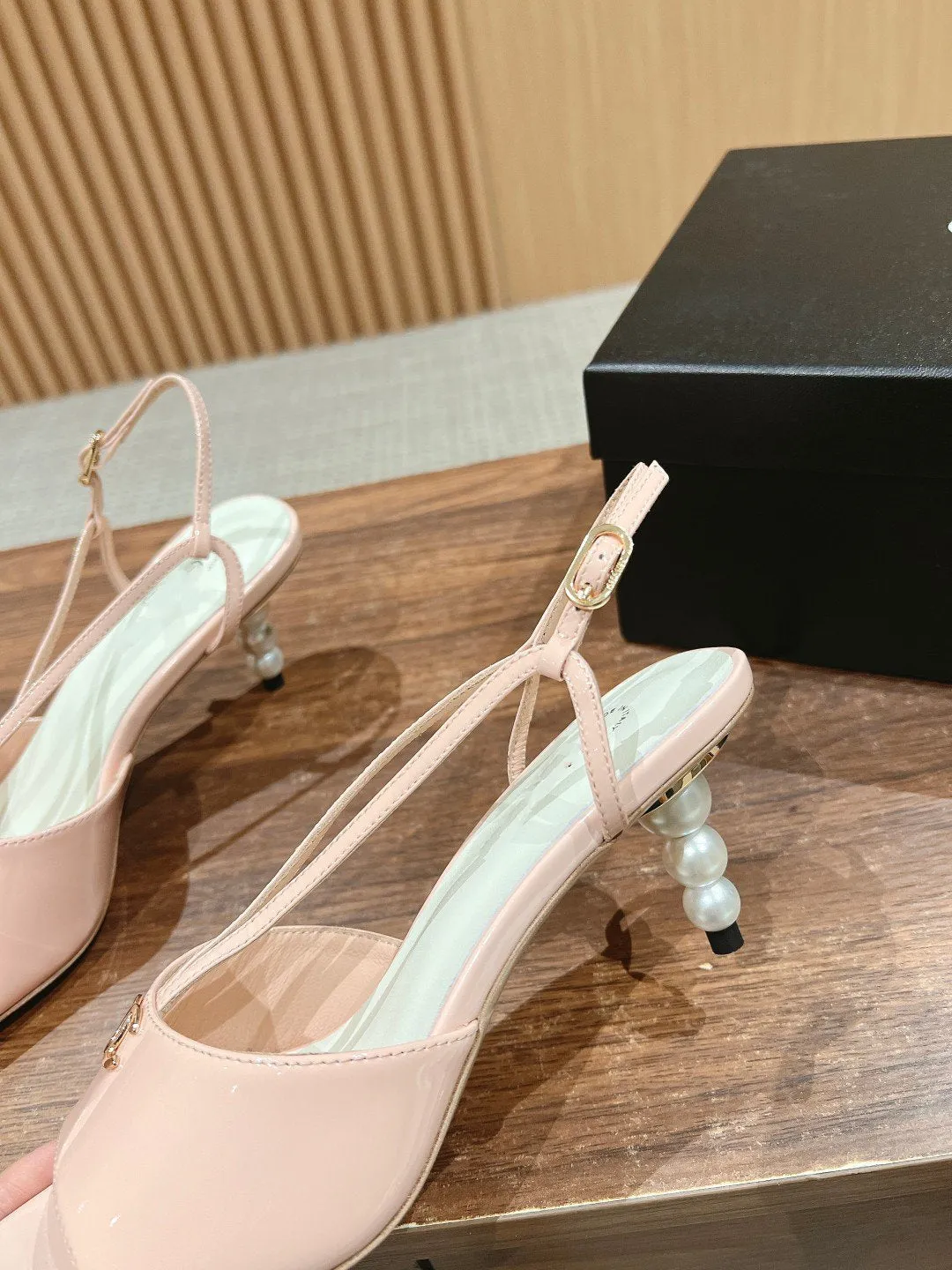 high heel 70 sandals pink white patent calfskin