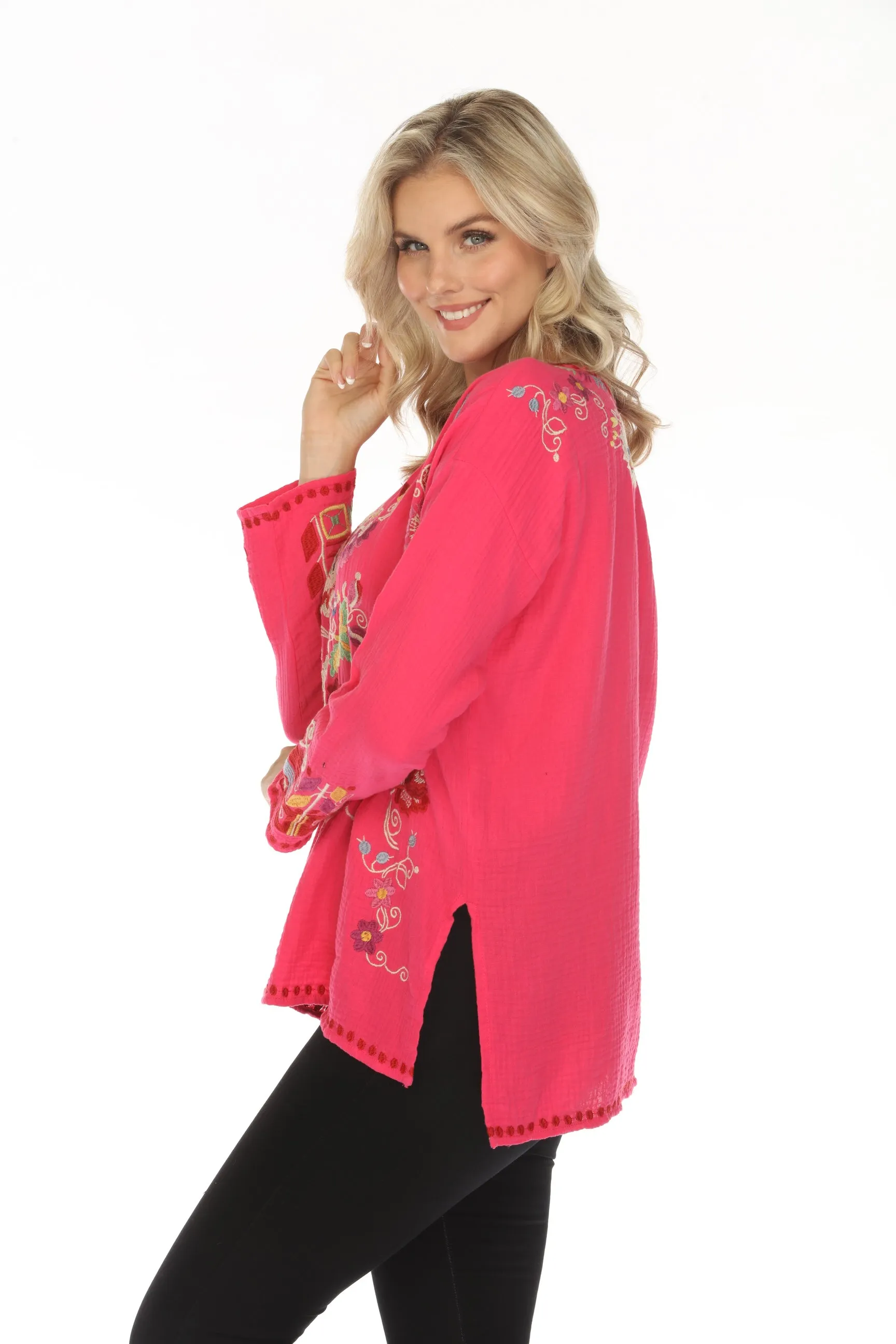 Johnny Was Biya Spring Willow Blouse B13524B3 Boho Chic *
