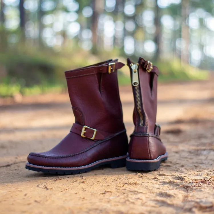 Kevin's and Gokey USA Bison Zip-Back Boot w/ Calf Gusset