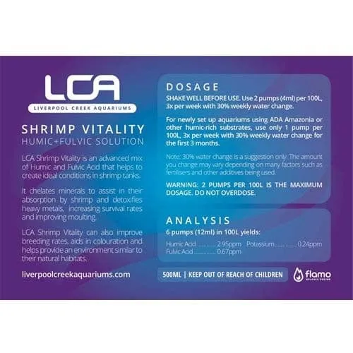 LCA Shrimp Vitality 500ml (Humic   Fulvic Solution)