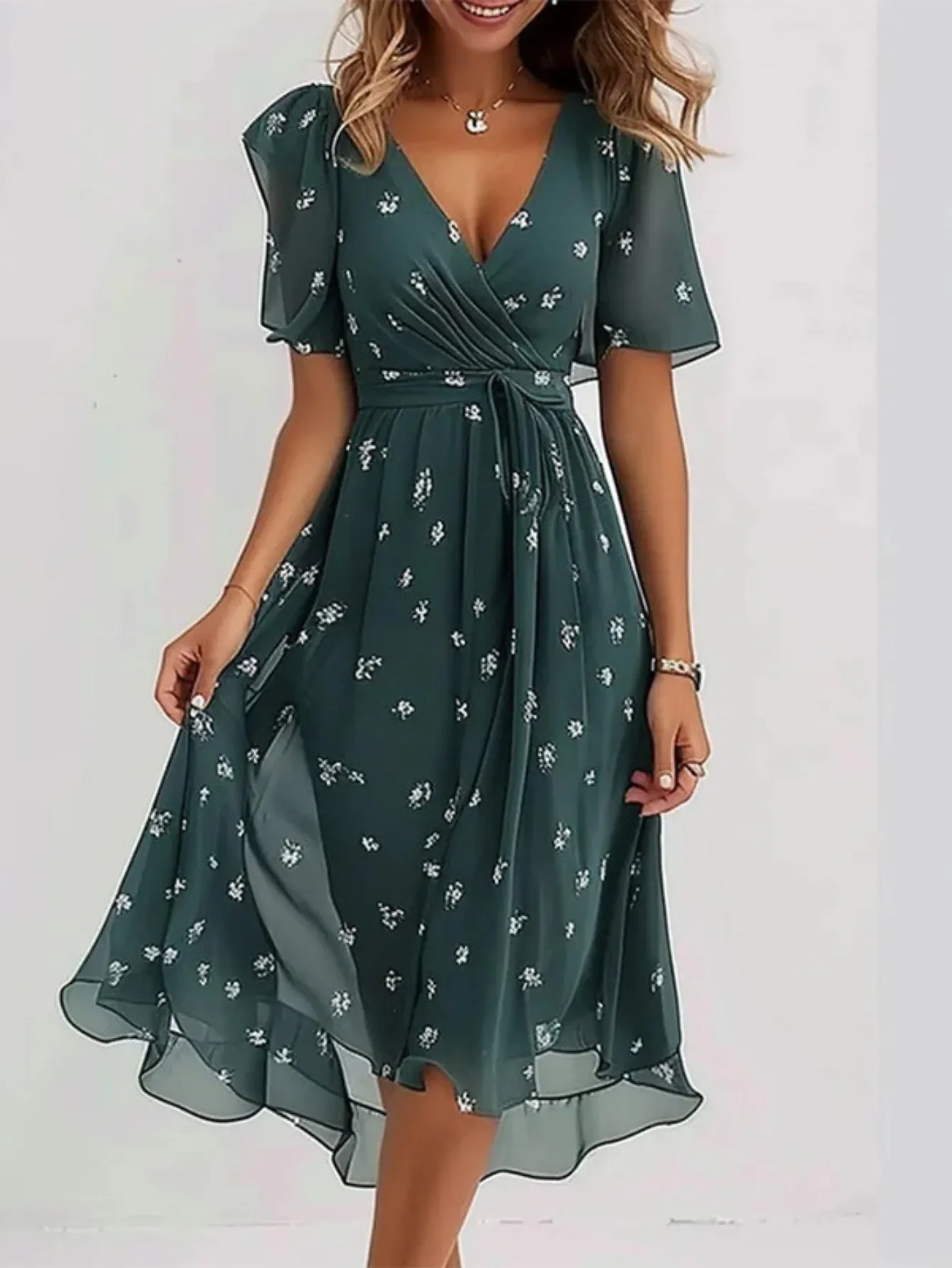 LEANNE | CASUAL BOHO GRADIENT DRESS