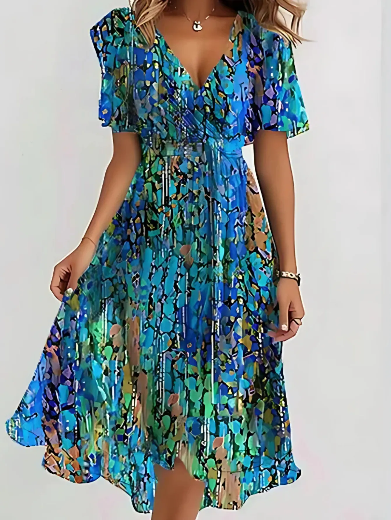 LEANNE | CASUAL BOHO GRADIENT DRESS