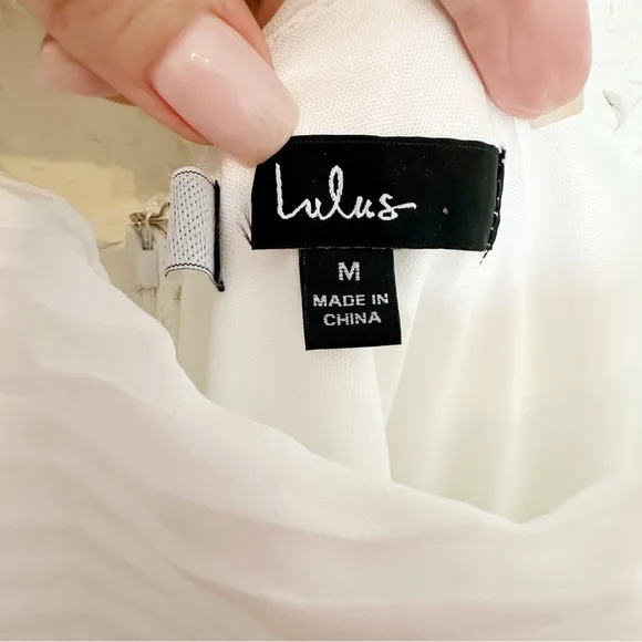 Lulus Wondrous Muse White Pleated One-Shoulder Midi Dress