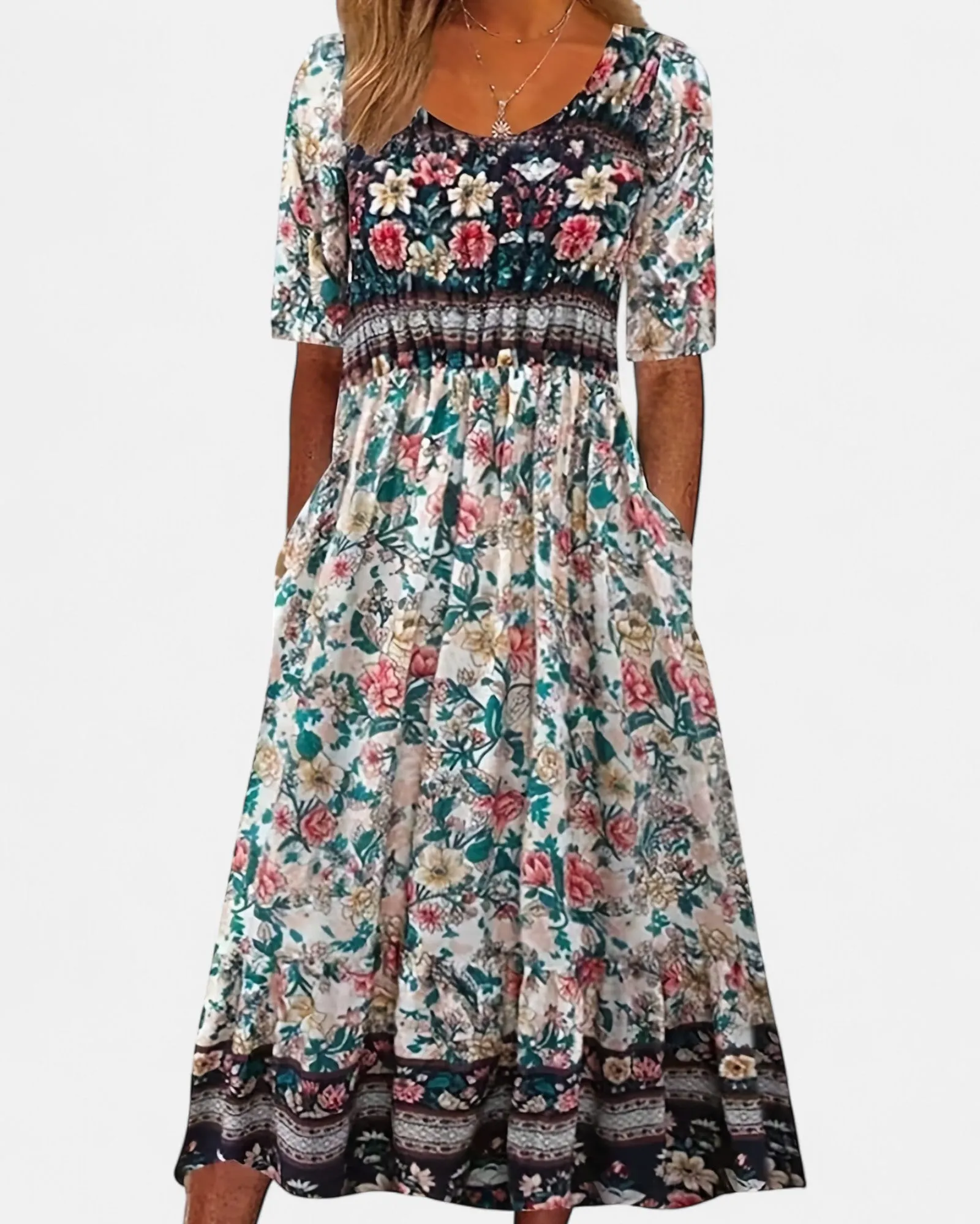 Mabel – Effortlessly Chic Boho Paisley Dress