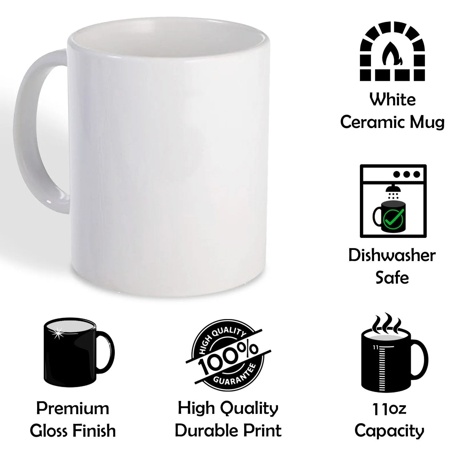 Personalised Mug with Stylish Text and Leafy Cow & Blue Wellies