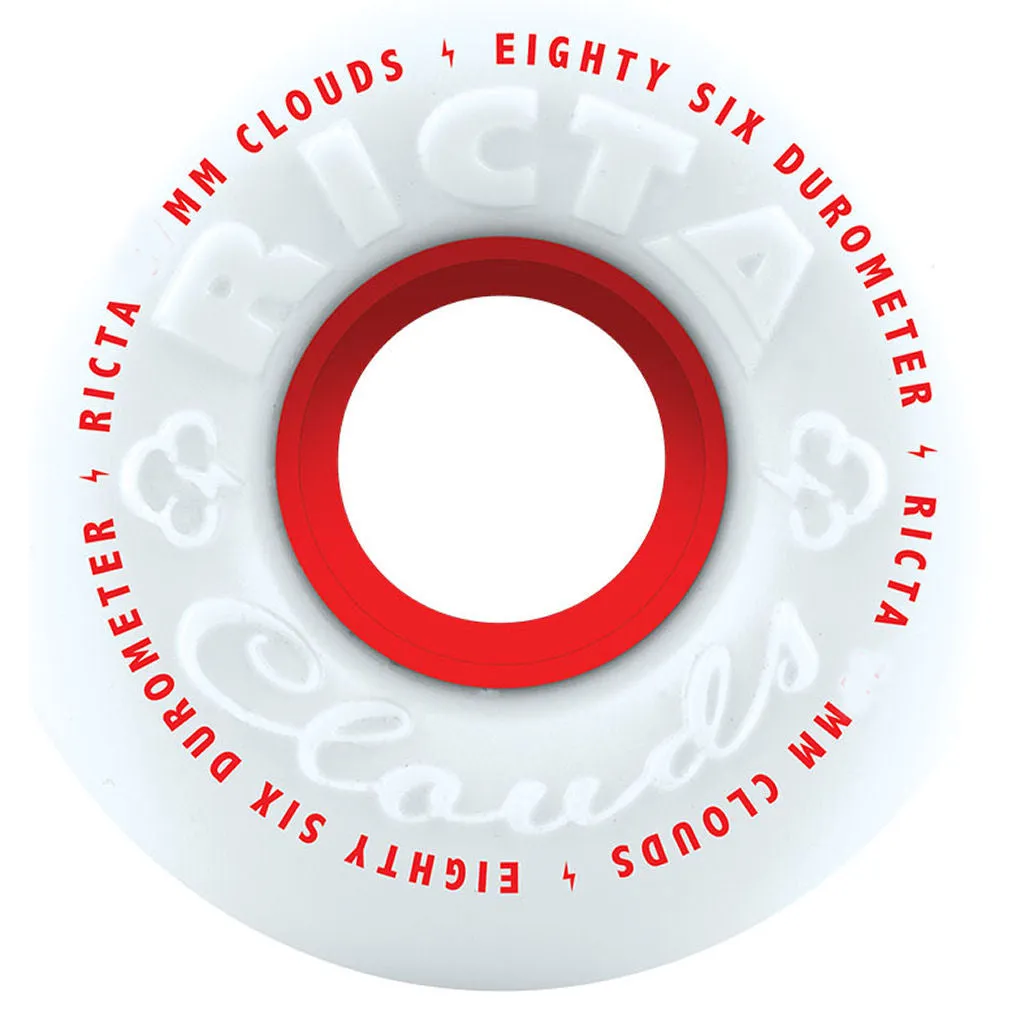 Ricta Wheels Clouds 86A 57mm White Red