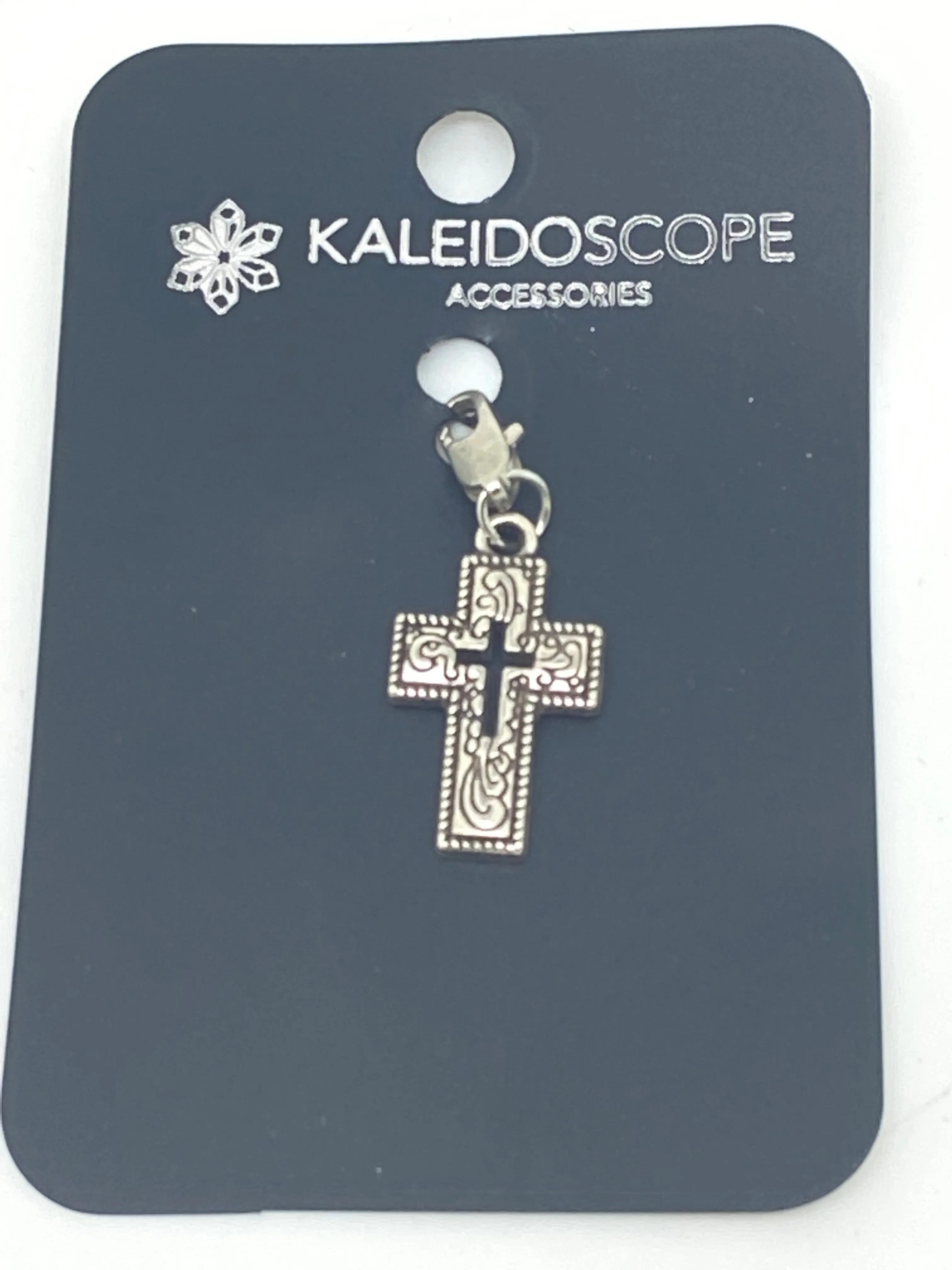 Stylish Cross Clip on Pendent 1 1/2"