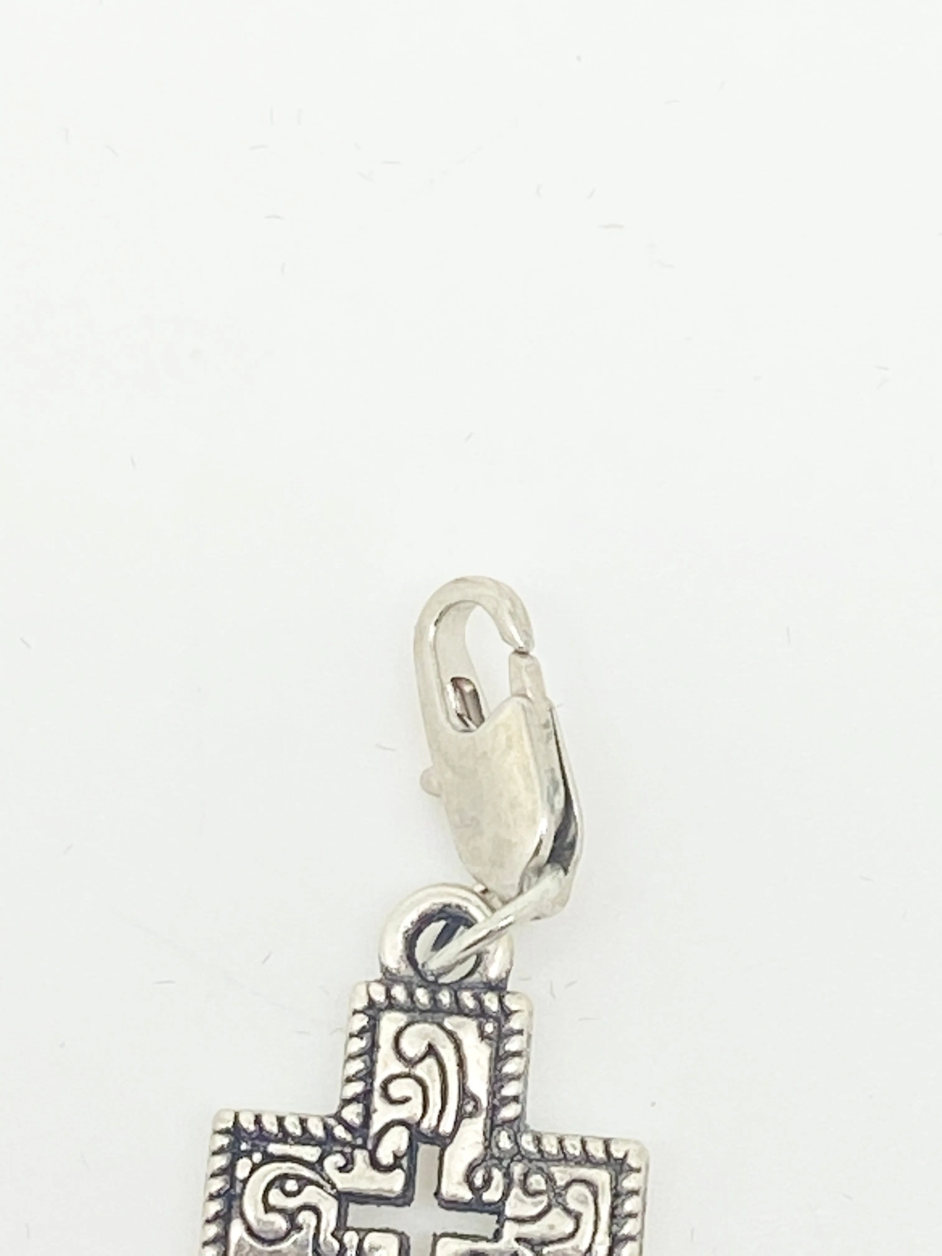 Stylish Cross Clip on Pendent 1 1/2"