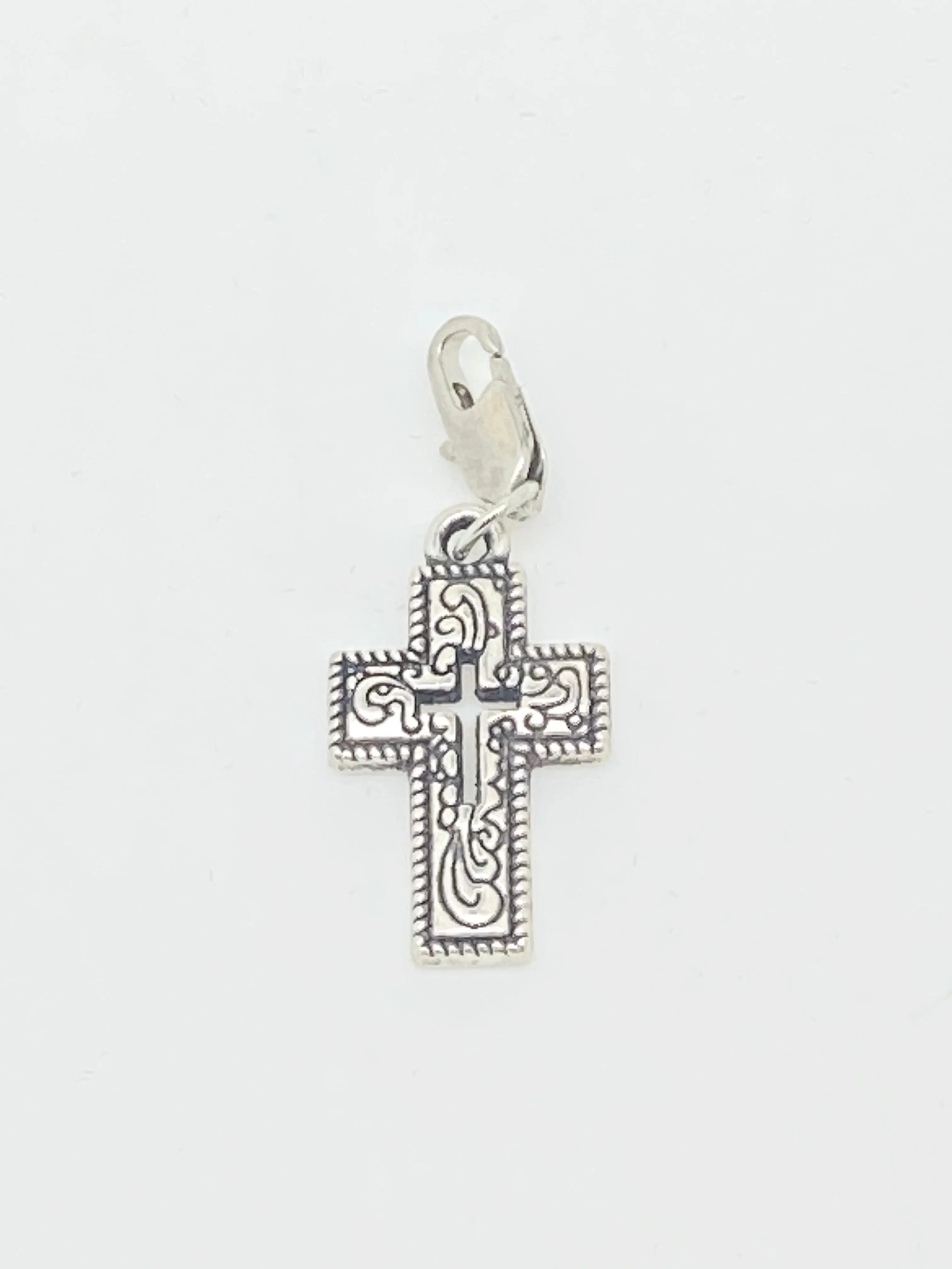 Stylish Cross Clip on Pendent 1 1/2"