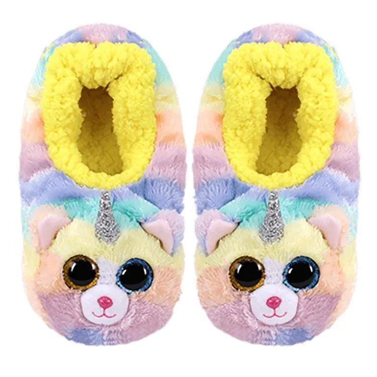 Ty Fashion Slippers Heather Cat - Size 32-34
